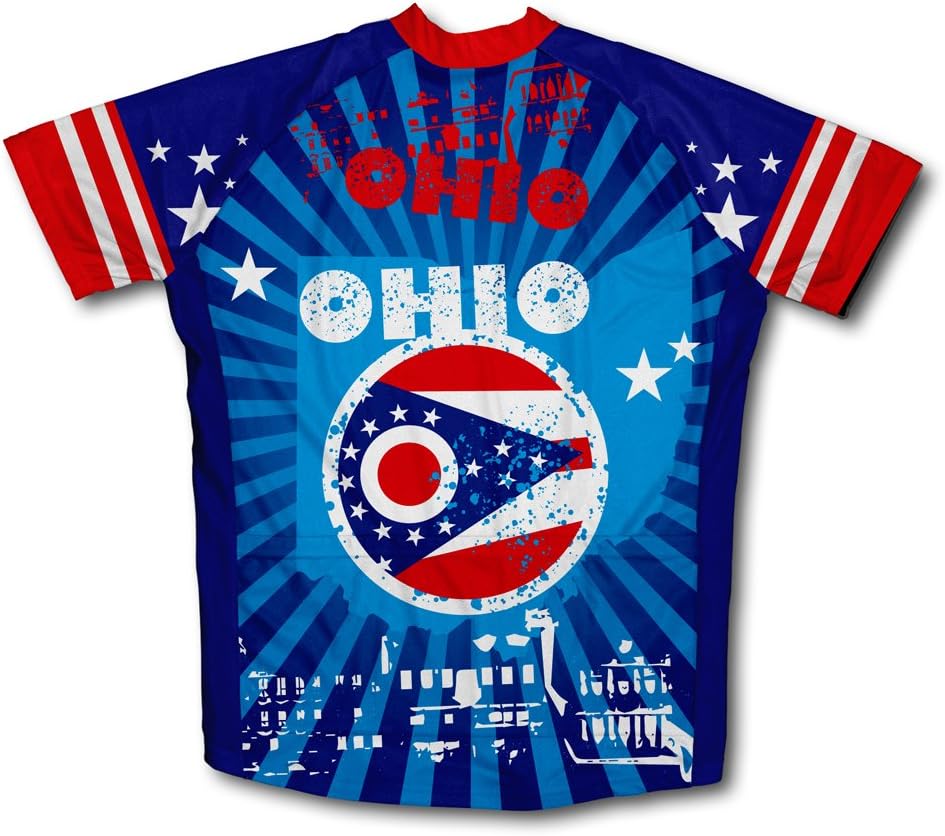 オハイオ州ショートスリーブ サイクリングジャージ メンズ 完売品